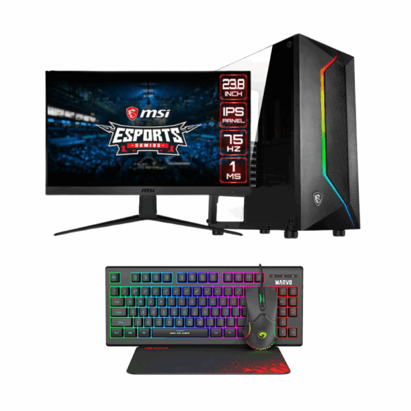MSI Optix G241V + Vengeance MSI Edition Intel i5-12400F/16GB/240GB SSD + 1TB HDD/RTX 3060 12GB/ No OS Gaming PC Bundle