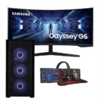 Vengeance Knight-M1 Asus Edition Ryzen 5-7600/ 32GB DDR5/ 1TB SSD/RTX 4060 8GB/ No OS Gaming PC + Samsung Odyssey G5 LC34G55TWWPXEN Ultrawide 34"