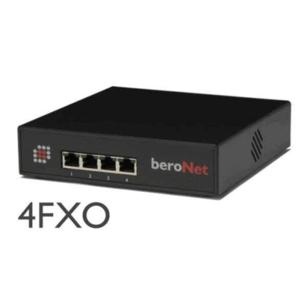 beroNet 4FXO Small Business Line VoIP Gateway