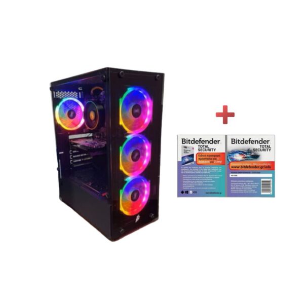 PC Vengeance (Ryzen 5-5500/16GB/512GB SSD/RX 6400 4GB/W11) + Bitdefender Total Security 1 Device 2 Year Card
