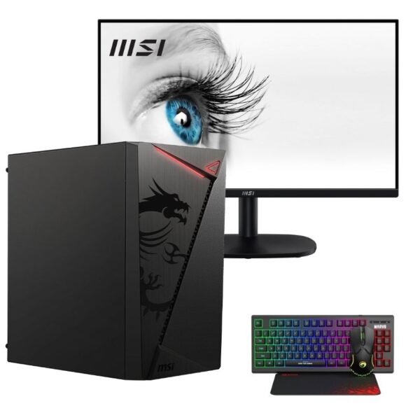 Vengeance Shield-V64 MSI Edition Ryzen 5-4500/ 16GB DDR4/ 512GB SSD/ RX 6400 4GB/ No OS Gaming PC + MSI Pro MP245V VA Monitor 23.8" + US Keyboard